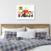 Erdnüsse | Glück ist eins der Gang Leinwanddruck (Insitu (Schlafzimmer))