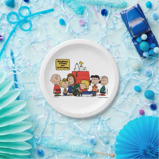 Erdnüsse | Glück ist eins der Gang Pappteller (Party)