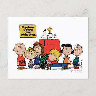 Erdnüsse | Glück ist eins der Gang Postkarte