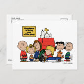 Erdnüsse | Glück ist eins der Gang Postkarte (Vorne/Hinten)