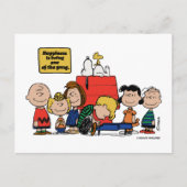 Erdnüsse | Glück ist eins der Gang Postkarte (Vorderseite)