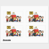 Erdnüsse | Glück ist eins der Gang Rechteckiger Aufkleber (Blatt)