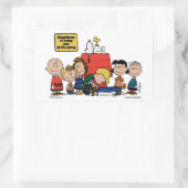 Erdnüsse | Glück ist eins der Gang Rechteckiger Aufkleber (Tasche)