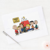 Erdnüsse | Glück ist eins der Gang Rechteckiger Aufkleber (Umschlag)