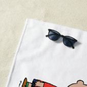 Erdnüsse | Glück ist eins der Gang Strandtuch (Beispiel)