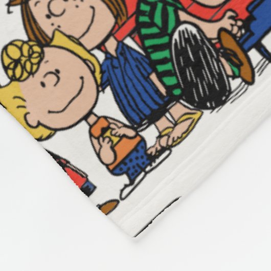 Erdnüsse | Glück ist... Fleecedecke (Ecke)