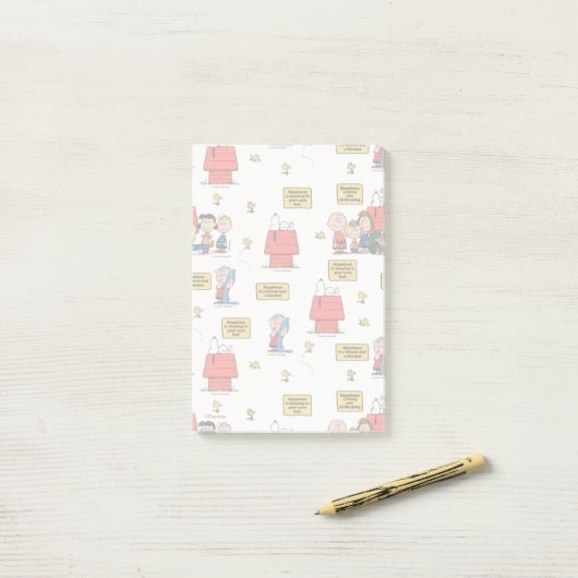 Erdnüsse | Glück ist... Post-it Klebezettel (Auf Schreibtisch)