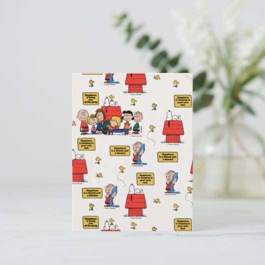 Erdnüsse | Glück ist... Postkarte (Stehend Vorderseite)