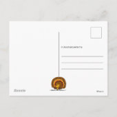 Erdnüsse | Glückliche ErntedankPilger Feiertagspostkarte (Rückseite)