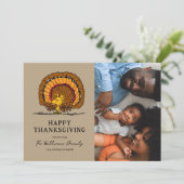 Erdnüsse | Glücklicher Thanksgiving Woodstock Türk Feiertagskarte (Stehend Vorderseite)