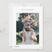 Erdnüsse | Glücklicher Vatertag Feiertagskarte (Rückseite)