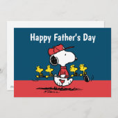 Erdnüsse | Glücklicher Vatertag Golf Feiertagskarte (Vorne/Hinten)