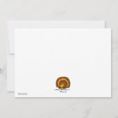 Erdnüsse | Glückliches Erntedankfest Feiertagskarte (Rückseite)