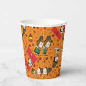 Erdnüsse | Glückliches Erntedankmuster Pappbecher (Rechts)