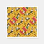 Erdnüsse | Glückliches Erntedankmuster Serviette (Vorderseite)