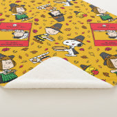 Erdnüsse | Glückliches Erntedankmuster Sherpadecke (3/4)