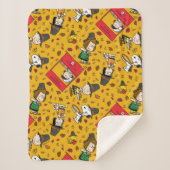 Erdnüsse | Glückliches Erntedankmuster Sherpadecke (Vorderseite)