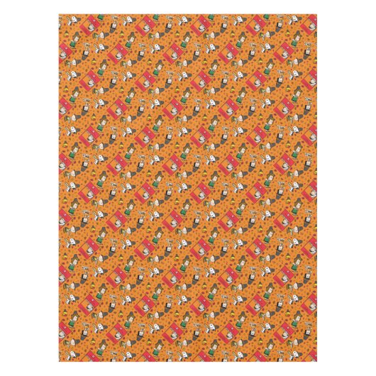 Erdnüsse | Glückliches Erntedankmuster Tischdecke (Vorderseite)