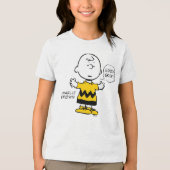 Erdnüsse | Good GTrauer Charlie Brown Tri-Blend Shirt (Vorderseite)