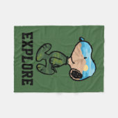 Erdnüsse | Große Snoopie im Freien Fleecedecke (Vorderseite (Horizontal))