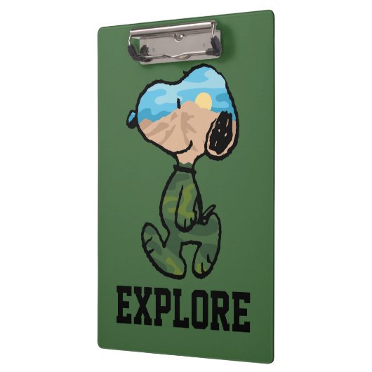 Erdnüsse | Große Snoopie im Freien Klemmbrett (Links)