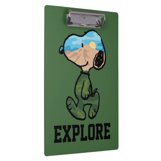 Erdnüsse | Große Snoopie im Freien Klemmbrett (Rechts)