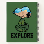 Erdnüsse | Große Snoopie im Freien Notizblock (Rückseite)