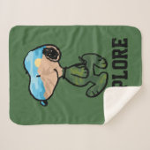 Erdnüsse | Große Snoopie im Freien Sherpadecke (Vorderseite (Horizontal))