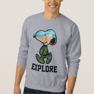 Erdnüsse Große Snoopie im Freien Sweatshirt