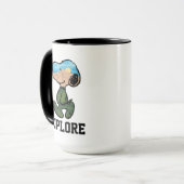 Erdnüsse | Große Snoopie im Freien Tasse (Vorderseite Links)