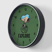 Erdnüsse | Große Snoopie im Freien Uhr (Winkel)