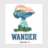 Erdnüsse | Großes Portrait aus Snoopy im Freien Aufkleber (Blatt)