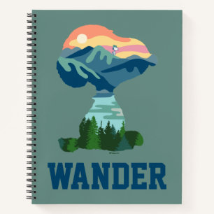 Erdnüsse   Großes Portrait aus Snoopy im Freien Notizblock