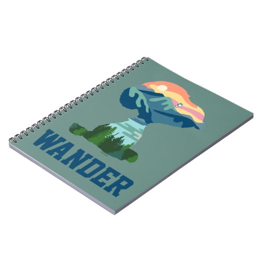 Erdnüsse | Großes Portrait aus Snoopy im Freien Notizblock (Linke Seite)