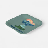 Erdnüsse | Großes Portrait aus Snoopy im Freien Pappteller (Gewinkelt)