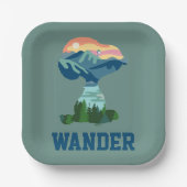 Erdnüsse | Großes Portrait aus Snoopy im Freien Pappteller (Vorderseite)