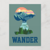 Erdnüsse | Großes Portrait aus Snoopy im Freien Postkarte (Vorderseite)