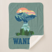 Erdnüsse | Großes Portrait aus Snoopy im Freien Sherpadecke (Vorderseite)