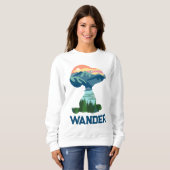 Erdnüsse | Großes Portrait aus Snoopy im Freien Sweatshirt (Vorne ganz)