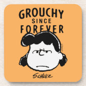 Erdnüsse | Grouchy Seit Forever Lucy Getränkeuntersetzer (Vorderseite)
