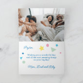 Erdnüsse | Happy Birthday Snoopy Balloons Karte (Innenseite)