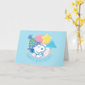 Erdnüsse | Happy Birthday Snoopy Balloons Karte (Gelbe Blume)