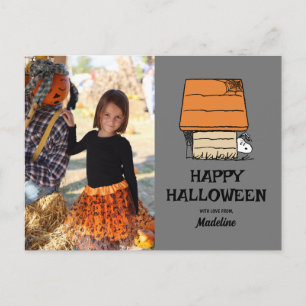 Erdnüsse Happy Halloween Snoopy Doghouse Feiertagspostkarte