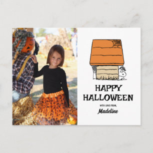 Erdnüsse Happy Halloween Snoopy Doghouse Feiertagspostkarte