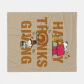 Erdnüsse | Happy Thanksgiving Combo Fleecedecke (Vorderseite (Horizontal))