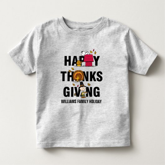 Erdnüsse | Happy Thanksgiving Combo Kleinkind T-shirt (Vorderseite)