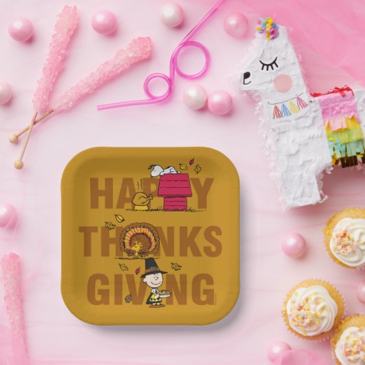 Erdnüsse | Happy Thanksgiving Combo Pappteller (Party)