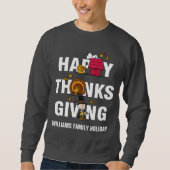 Erdnüsse | Happy Thanksgiving Combo Sweatshirt (Vorderseite)