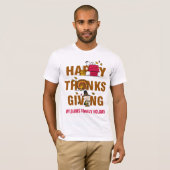 Erdnüsse | Happy Thanksgiving Combo T-Shirt (Vorne ganz)