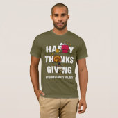 Erdnüsse | Happy Thanksgiving Combo T-Shirt (Vorne ganz)